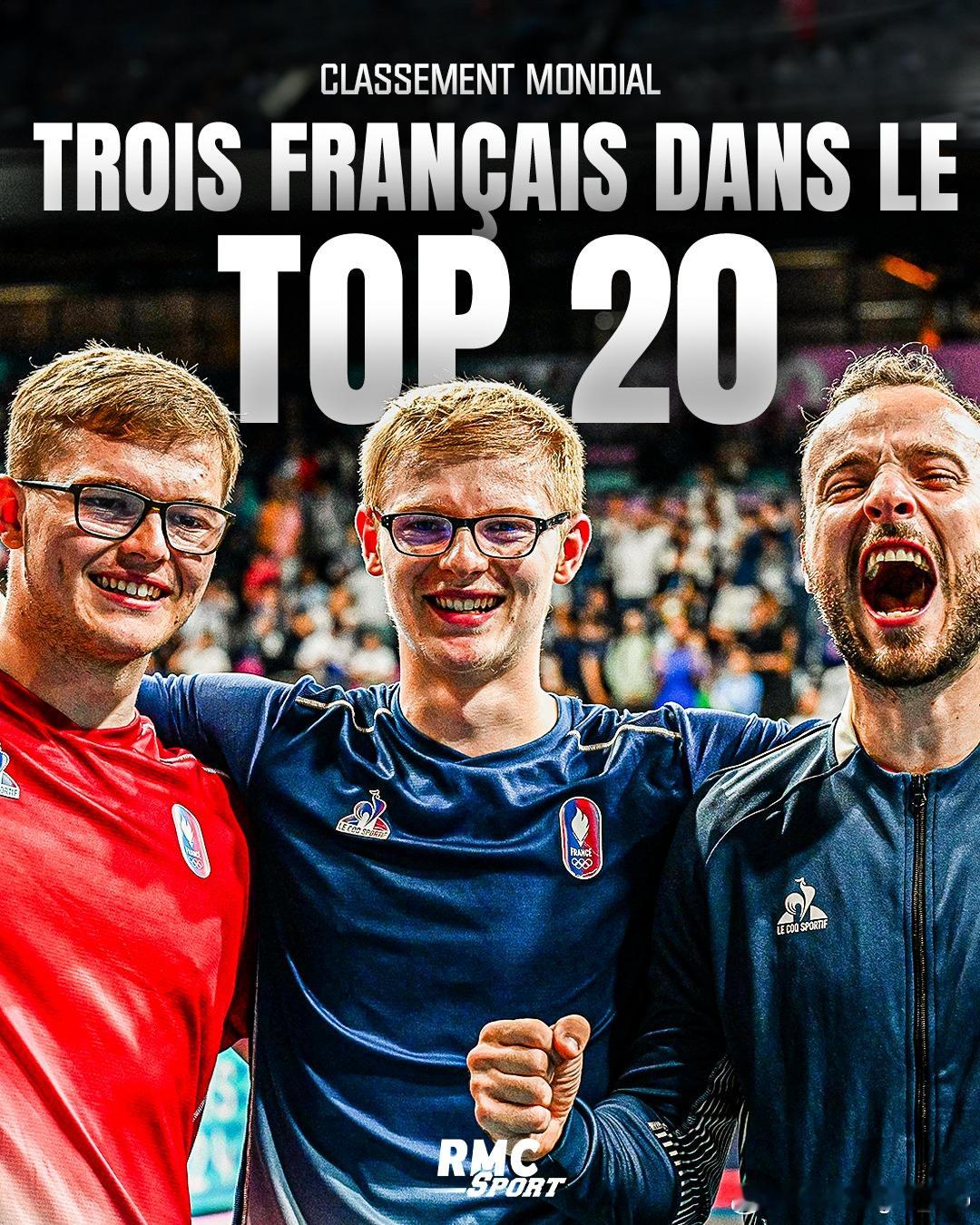 法国队有3名选手跻身男单世界排名Top 20F·勒布伦7⃣️A·勒布伦1⃣️3⃣