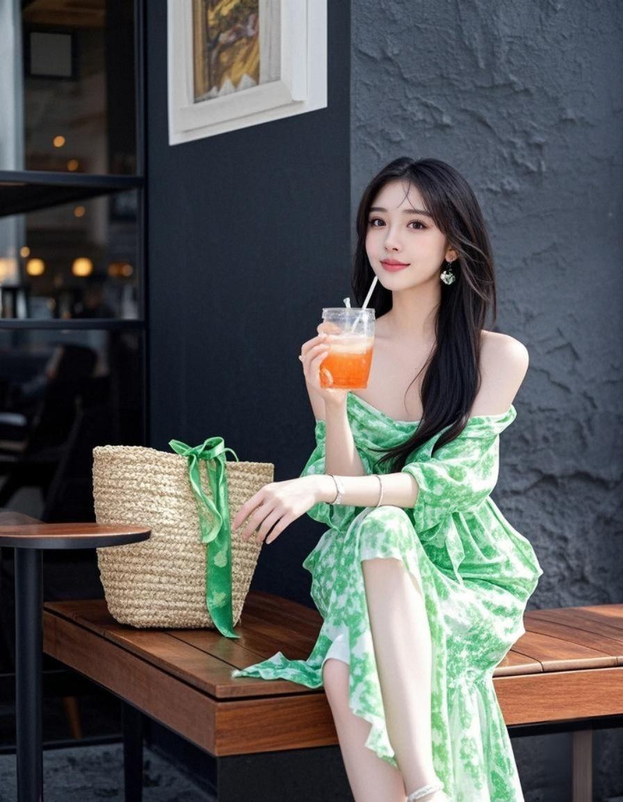 绿漾风情 原来ai写真可以这么美 人生总得有一套ai写真吧 谁拍谁好看...