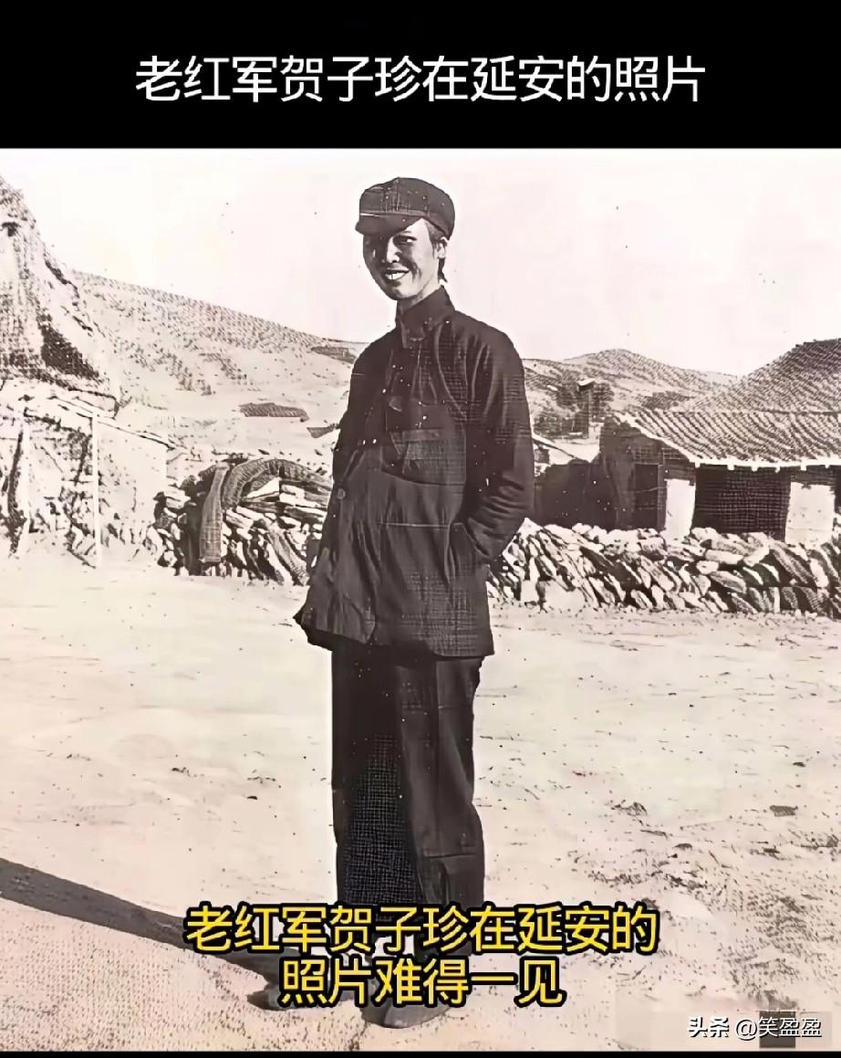 巾帼英雄
伟大的女性[比心]
老红军贺子珍在延安的照片难得一见，弥足珍贵，她站在