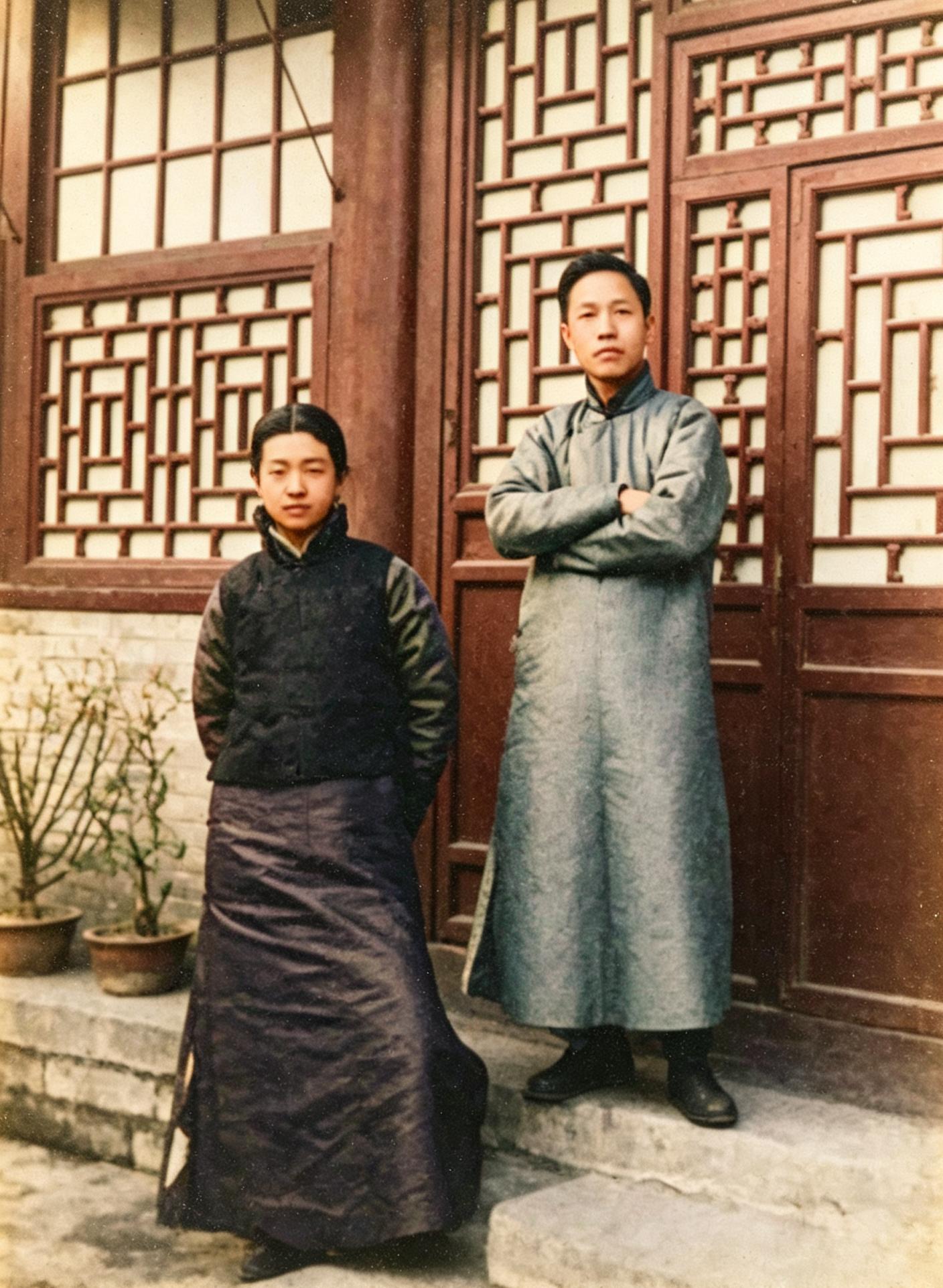 1920年，26岁的梅兰芳与冯耿光。二人的缘分，始于1907年。彼时冯...