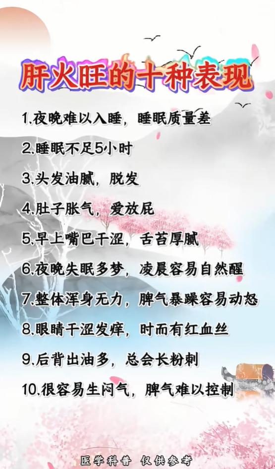 肝火旺有哪些信号？对照看看你中了几条