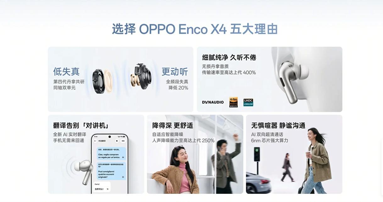 千元档AI智能耳机怎么选？OPPO Enco X4推荐
