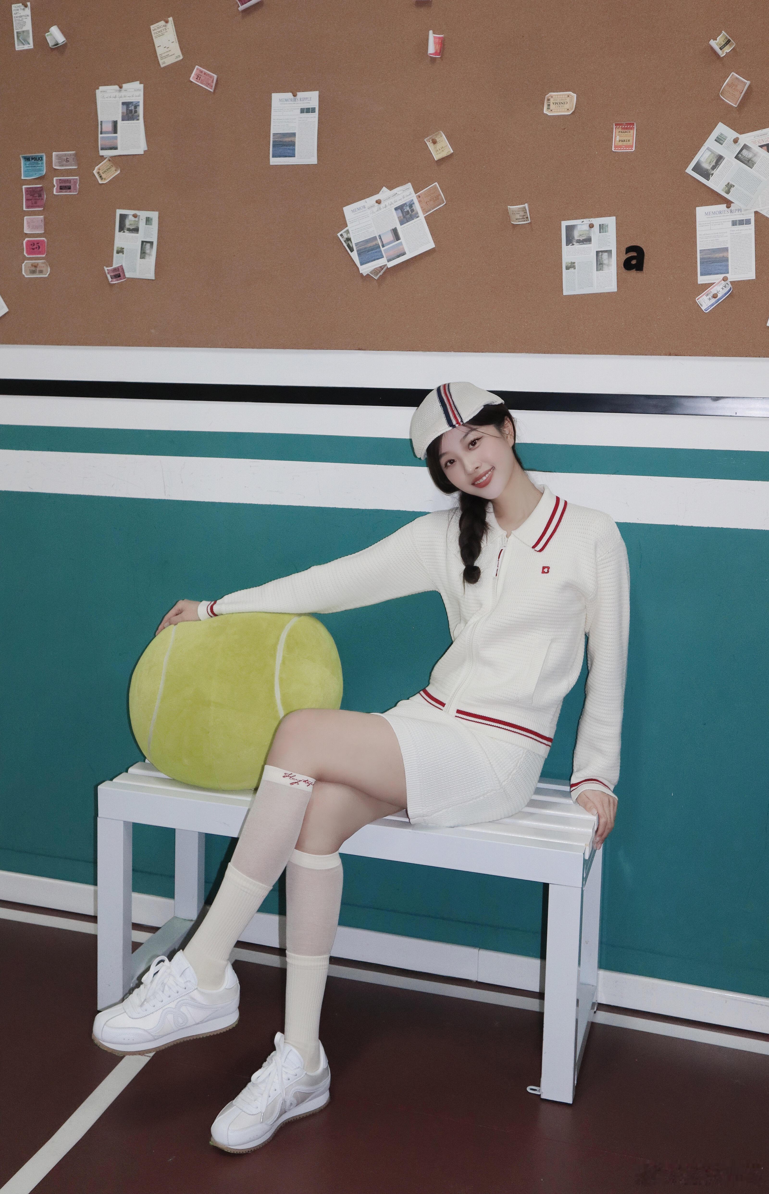 钟雯冠网球look ​​​