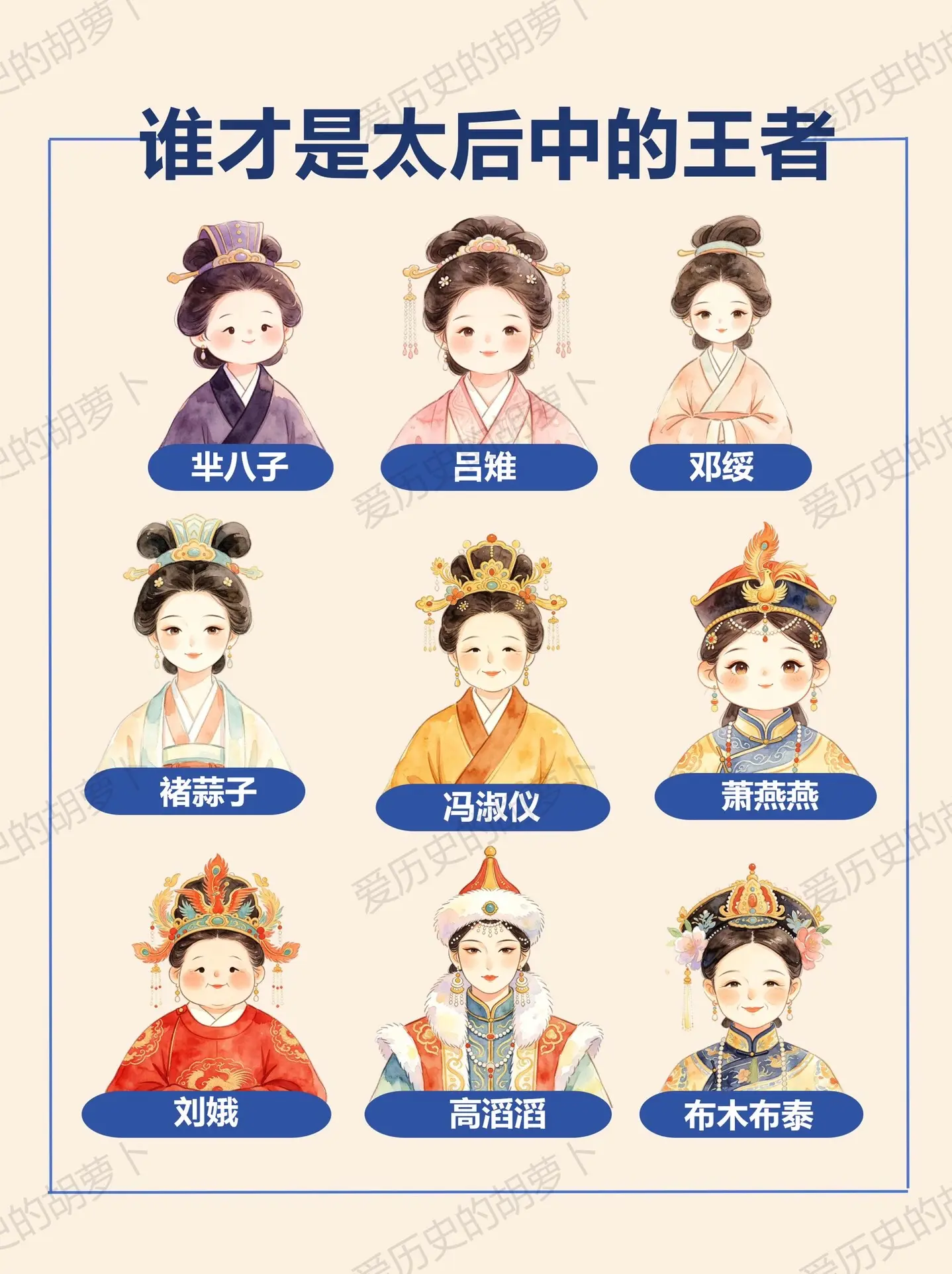 历代临朝太后｜谁才是真正的女主王者。从战国首位太后芈八子 到大汉吕后开...