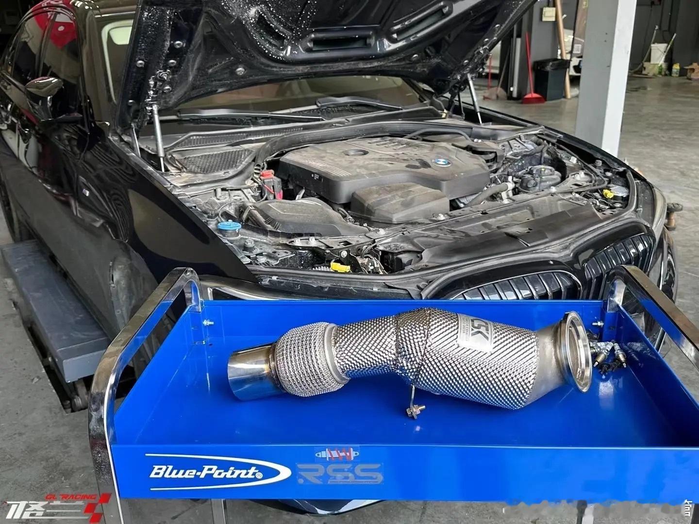 宝马325Li G28  升级CSK高流量头段200目 