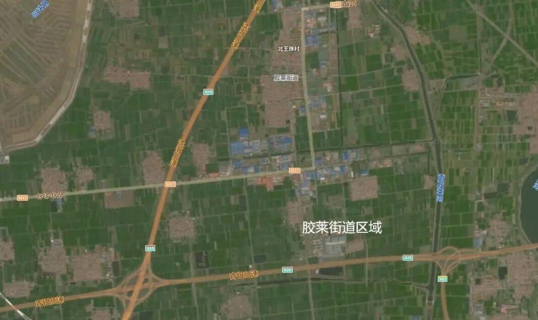 青岛胶州上合国际绿色农产品博览交易中心项目C地块拟建设，项目位于胶莱街道青银高速