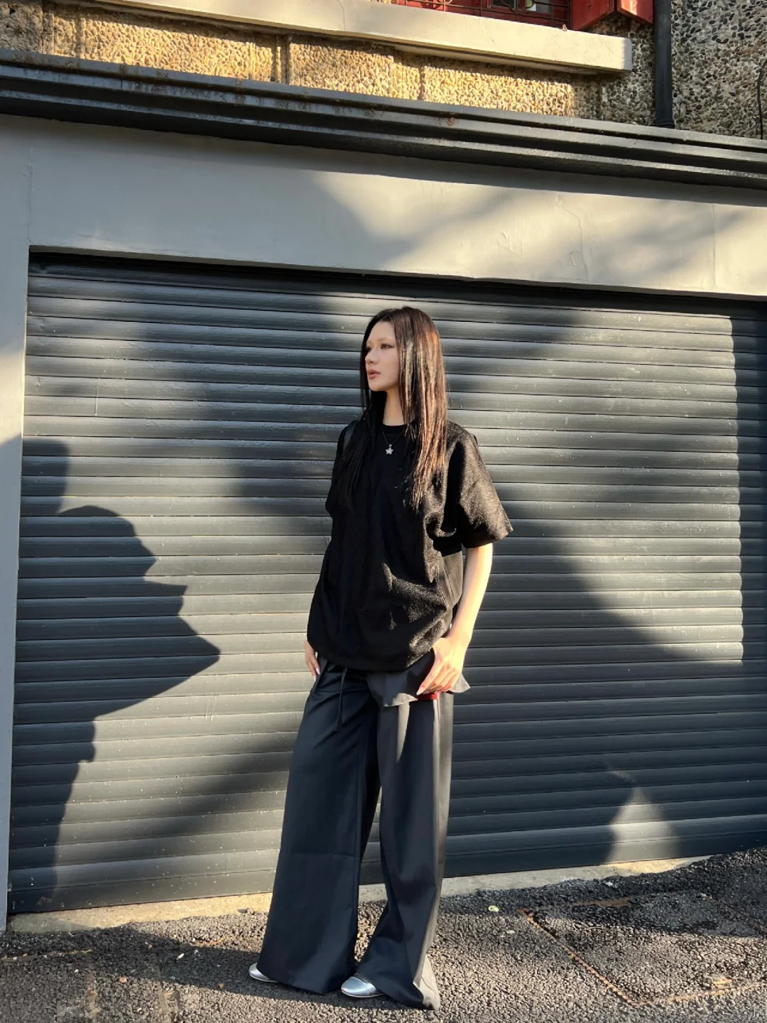 𝗼𝘂𝘁𝗳𝗶𝘁 * 休闲设计感穿搭*allblack🎱