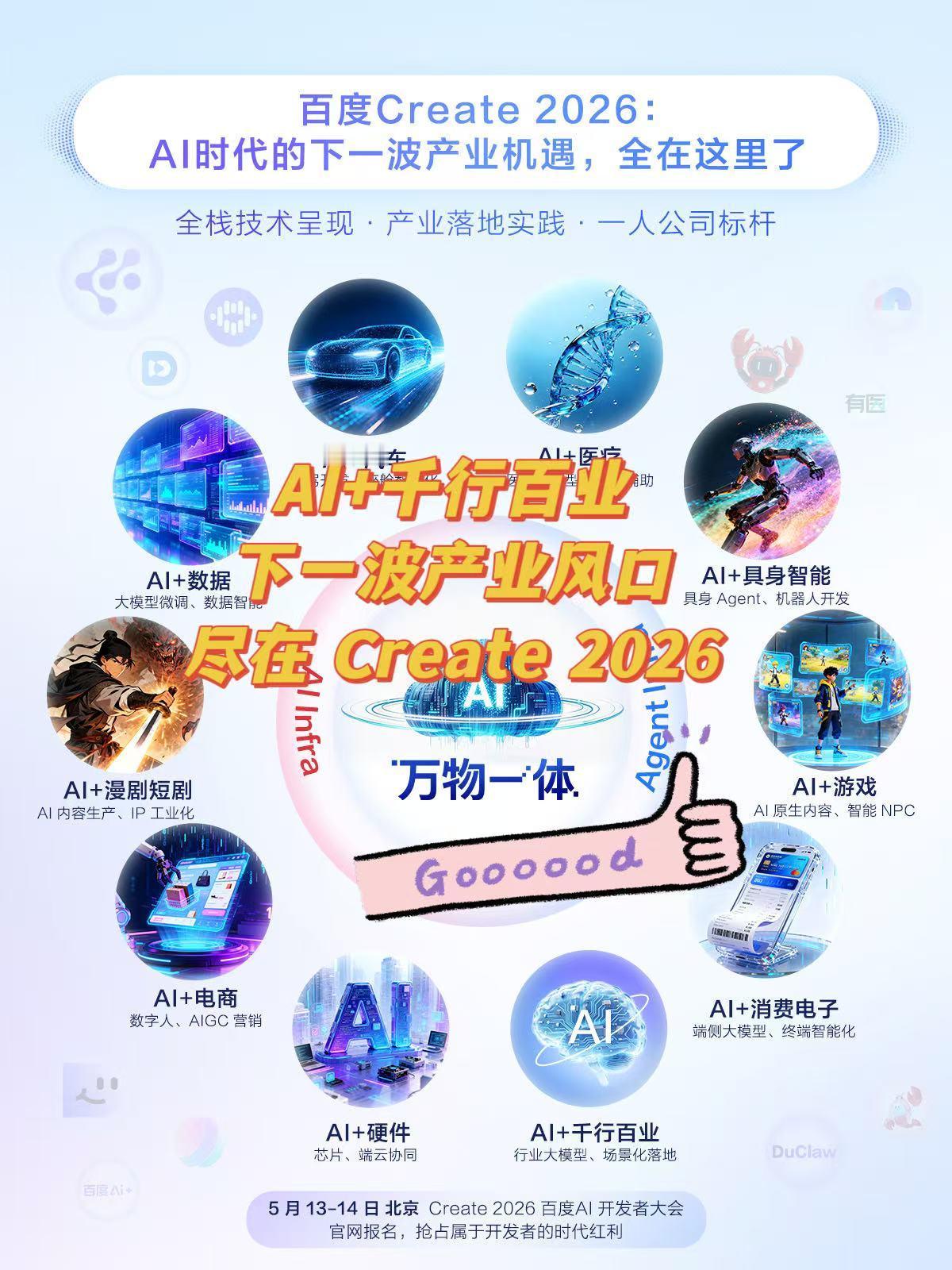 百度Create2026主题「万物一体」到底什么意思？看懂的人已经开始布局了
