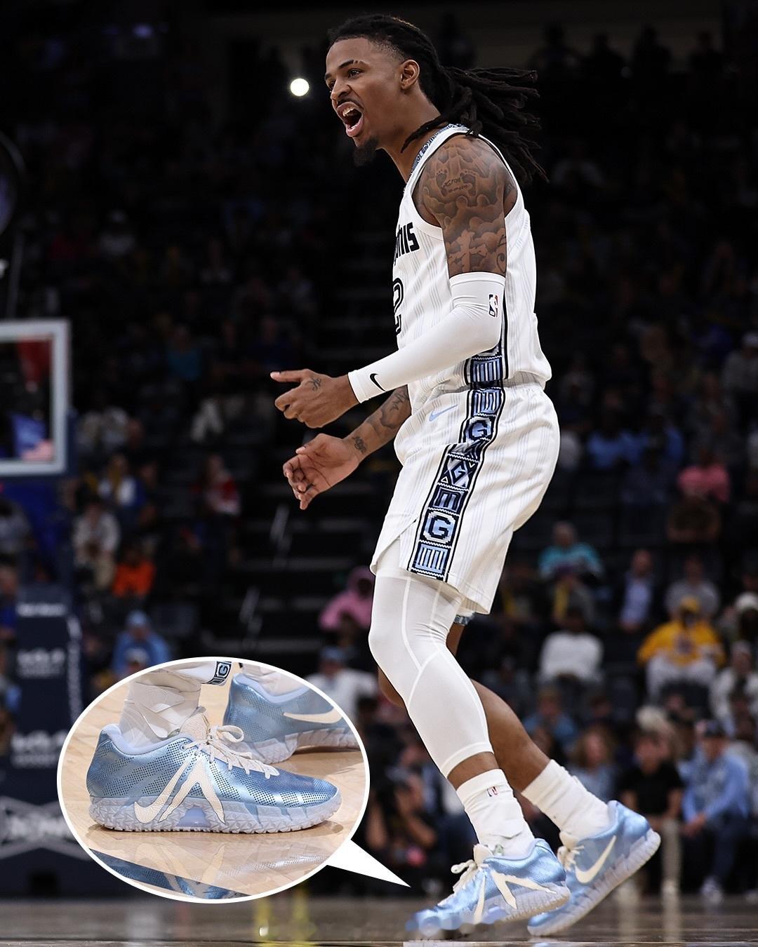 莫兰特近期Ja 3上脚照回顾！你认为哪一配色最酷？莫兰特莫兰特三代热爱篮不住