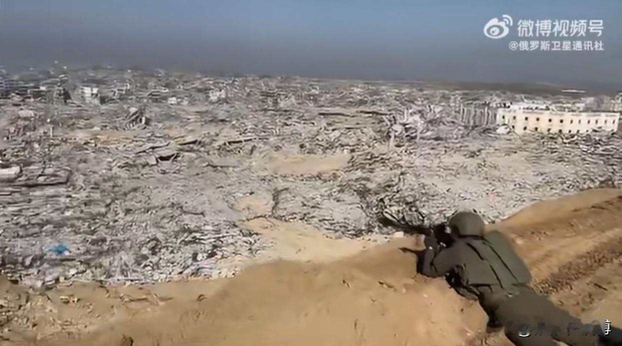 眼见为实！看到北部拥有20万人口的贾巴利亚市，遭以色列袭击后大部分建筑都损毁了，