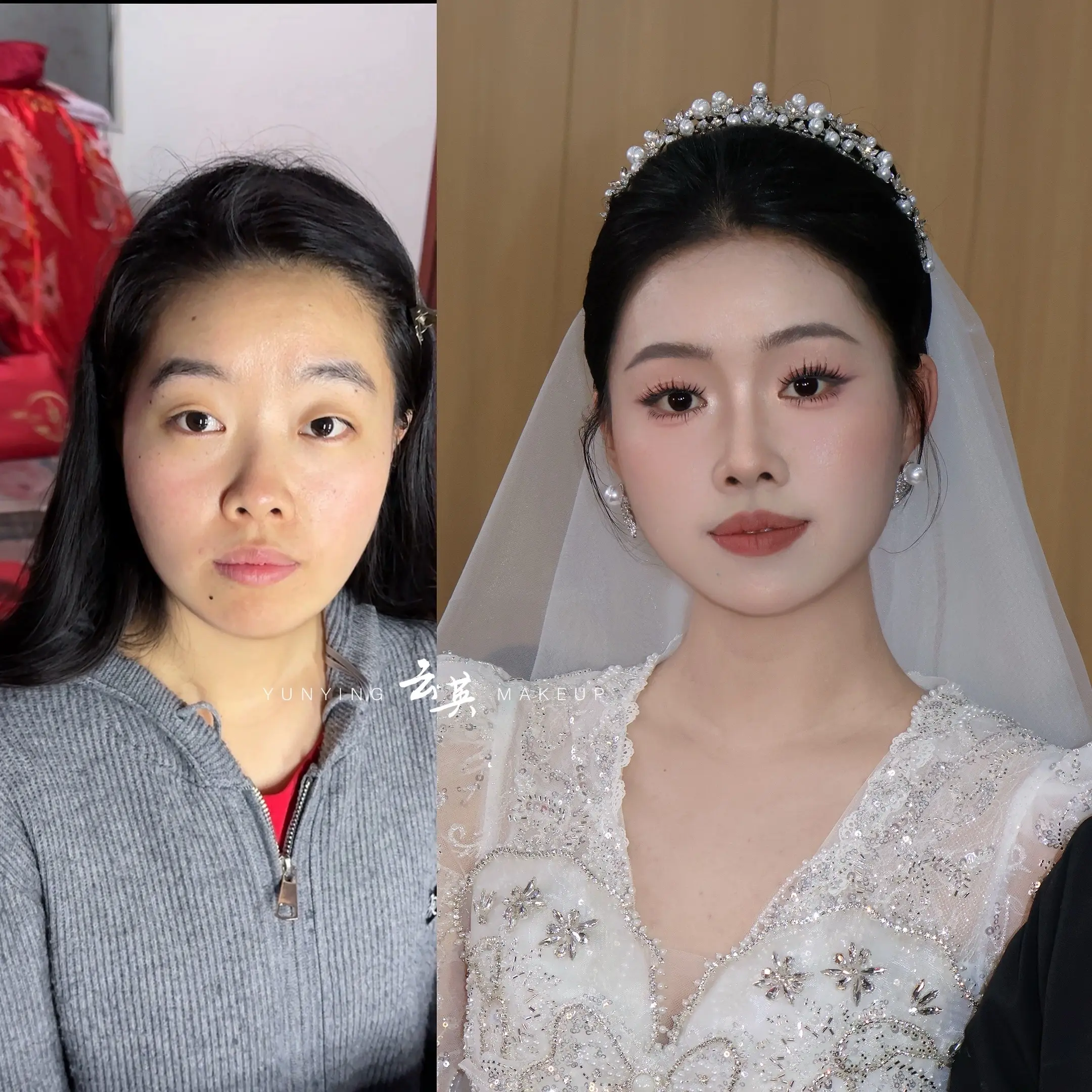 未试妆单眼皮新娘，今日盲盒开成功了没🫡 感谢信任！