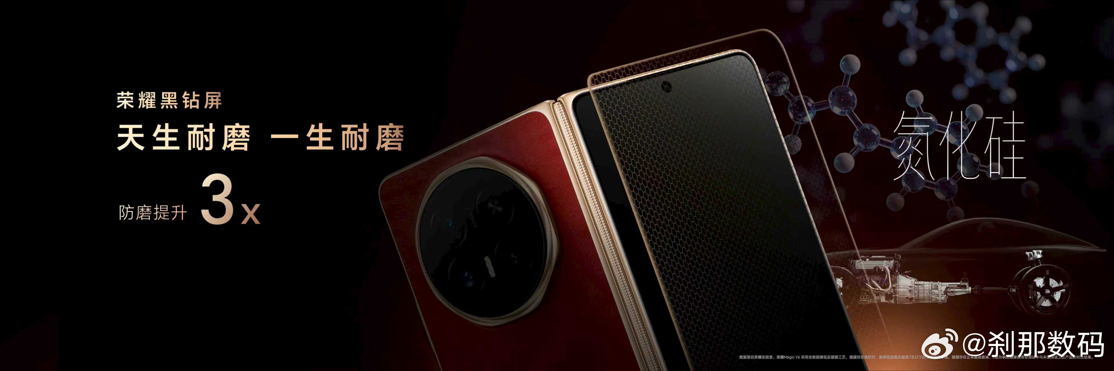 终于有折叠屏敢让人撕膜裸奔了。荣耀Magic V6 这次的内外屏有点狠，两件事：
