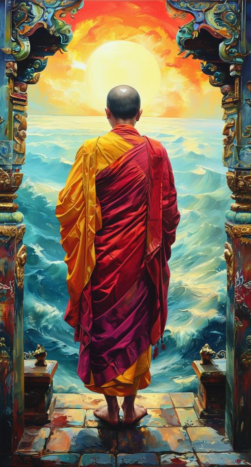 巜愣严经》卷五(一)
3
愿尊慈悲怜，哀悯沉沦众，
示现苦难路，令众解轮回，
未