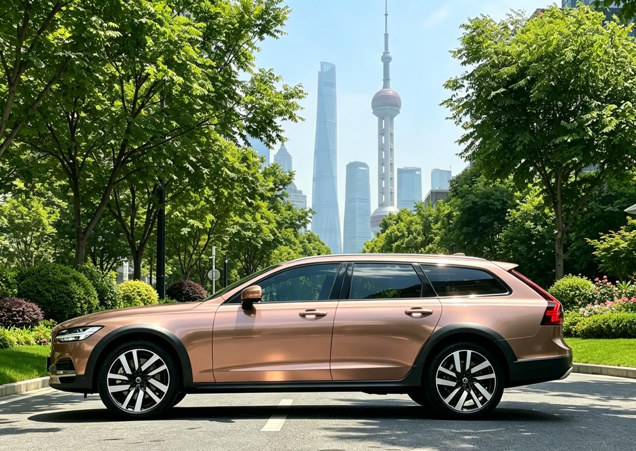 当一台沃尔沃v90cross country给你的第一感觉是比较美的时候，我觉得