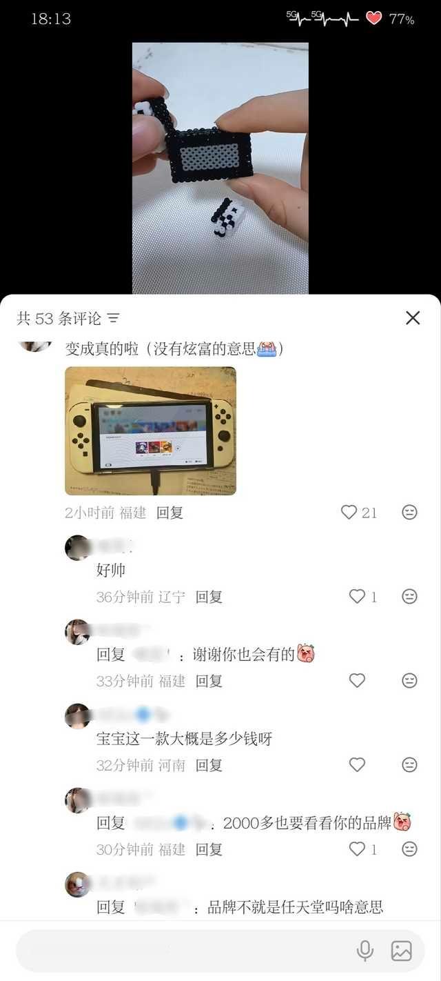 原视频是一个拼豆Switch。。。11973 