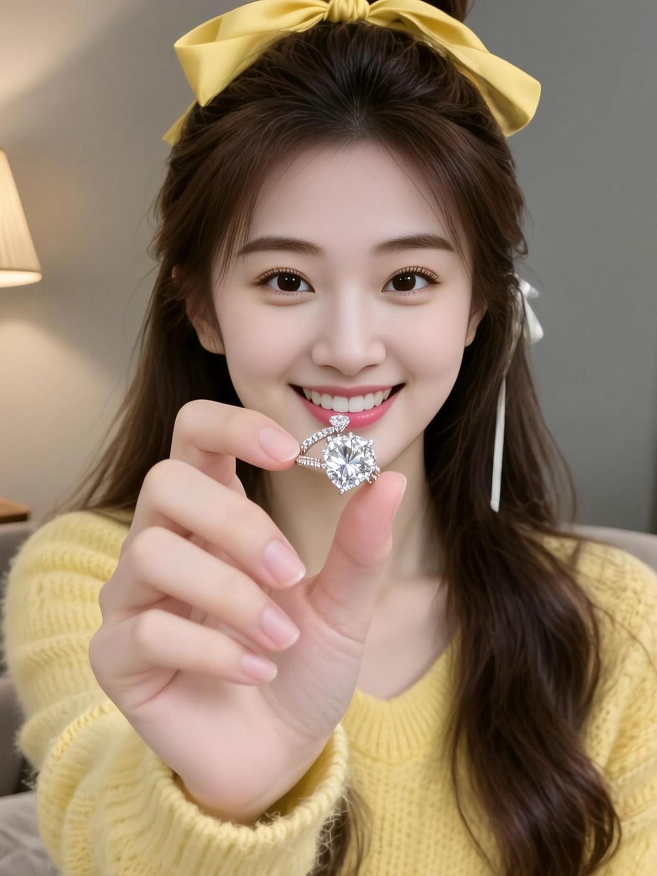 AI甜蜜钻戒写真 抖音ai创作 高颜值