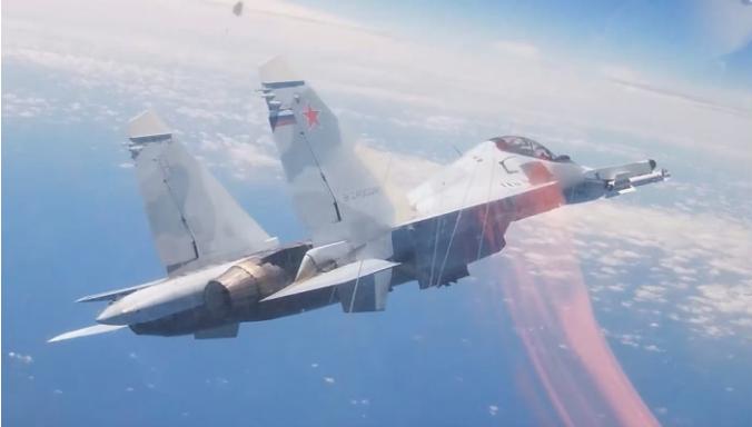 西太平洋上演激烈对峙！中俄战略轰炸机巡航，遭美军F-35A骚扰，歼-16、苏-3