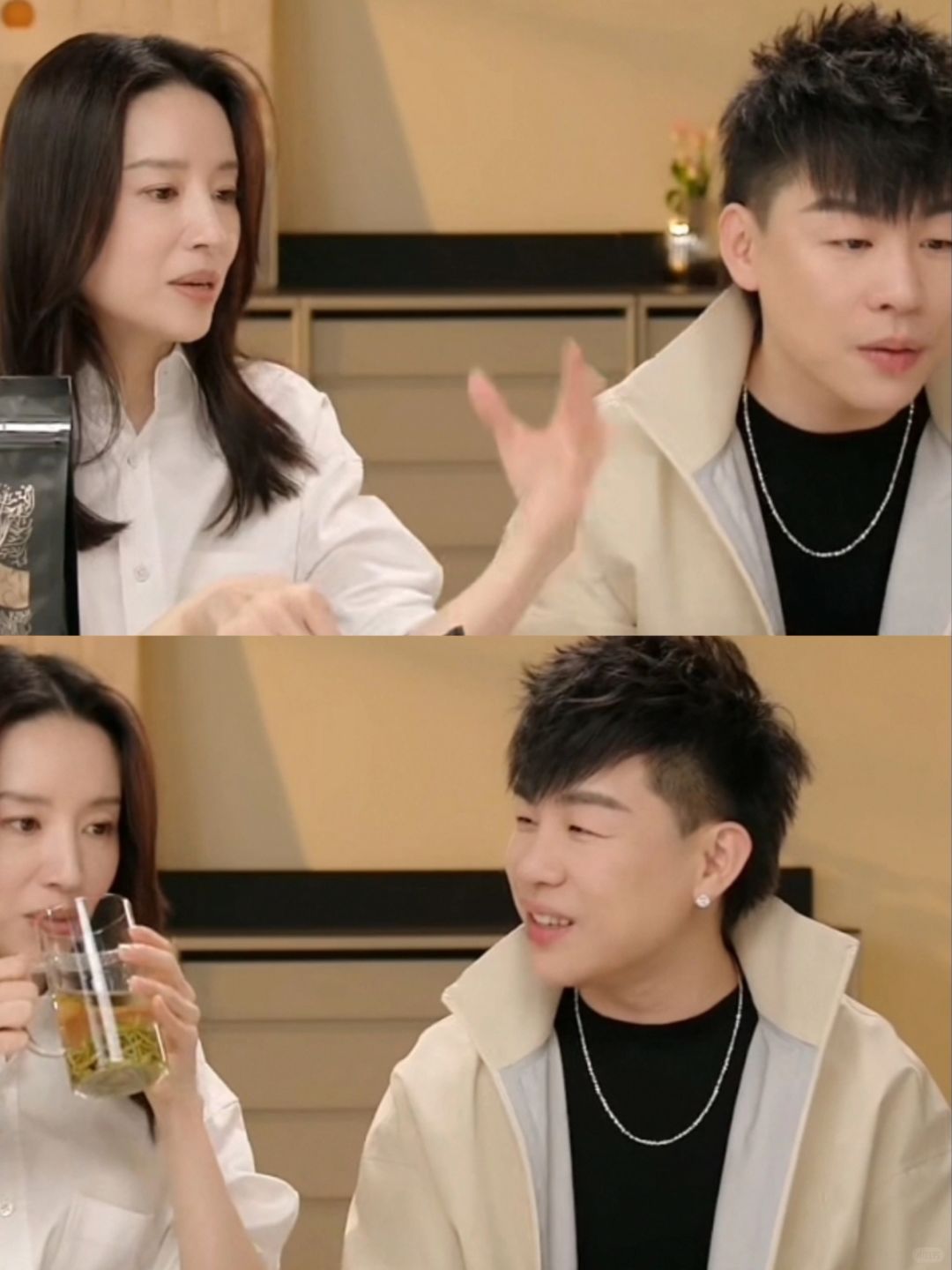 胡彦斌空降董洁直播间，好吃的停不下来