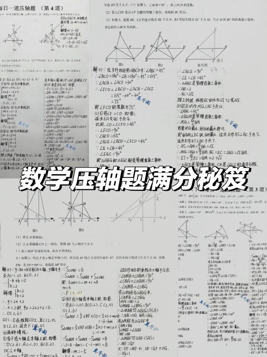 数学压轴题必备📚