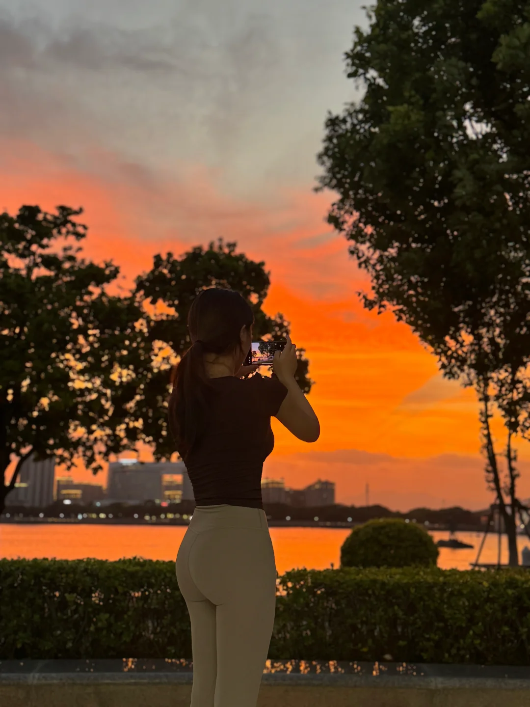 和落日晚霞拥抱🌅