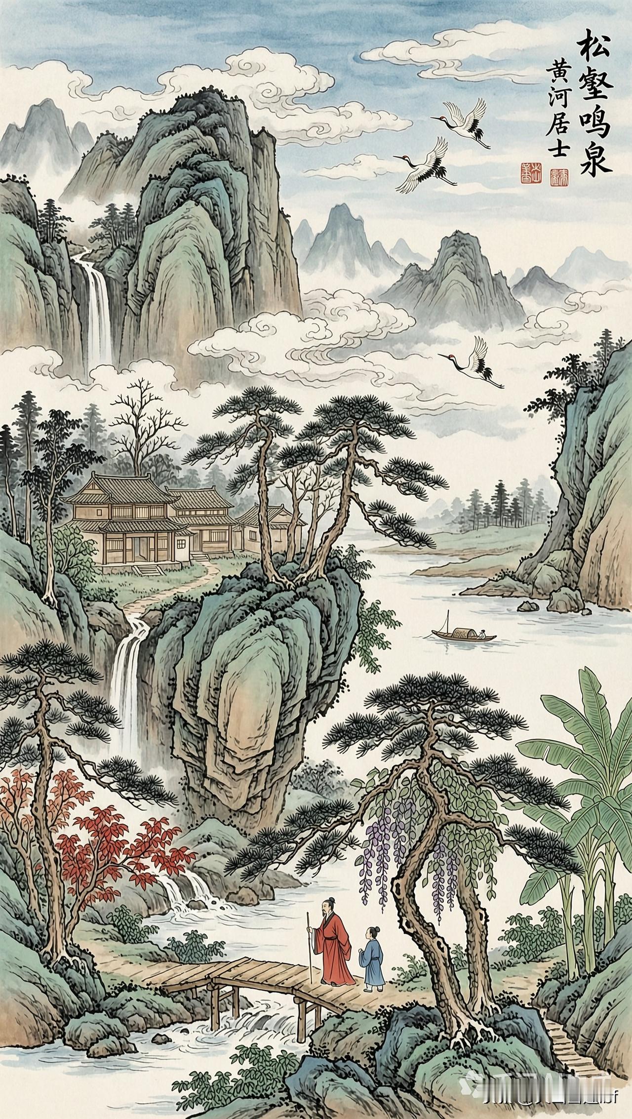 松壑鸣泉