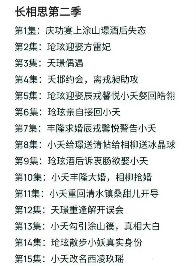 长相思2是相柳的死亡倒计时，是再见也是再见[苦涩] ​​​