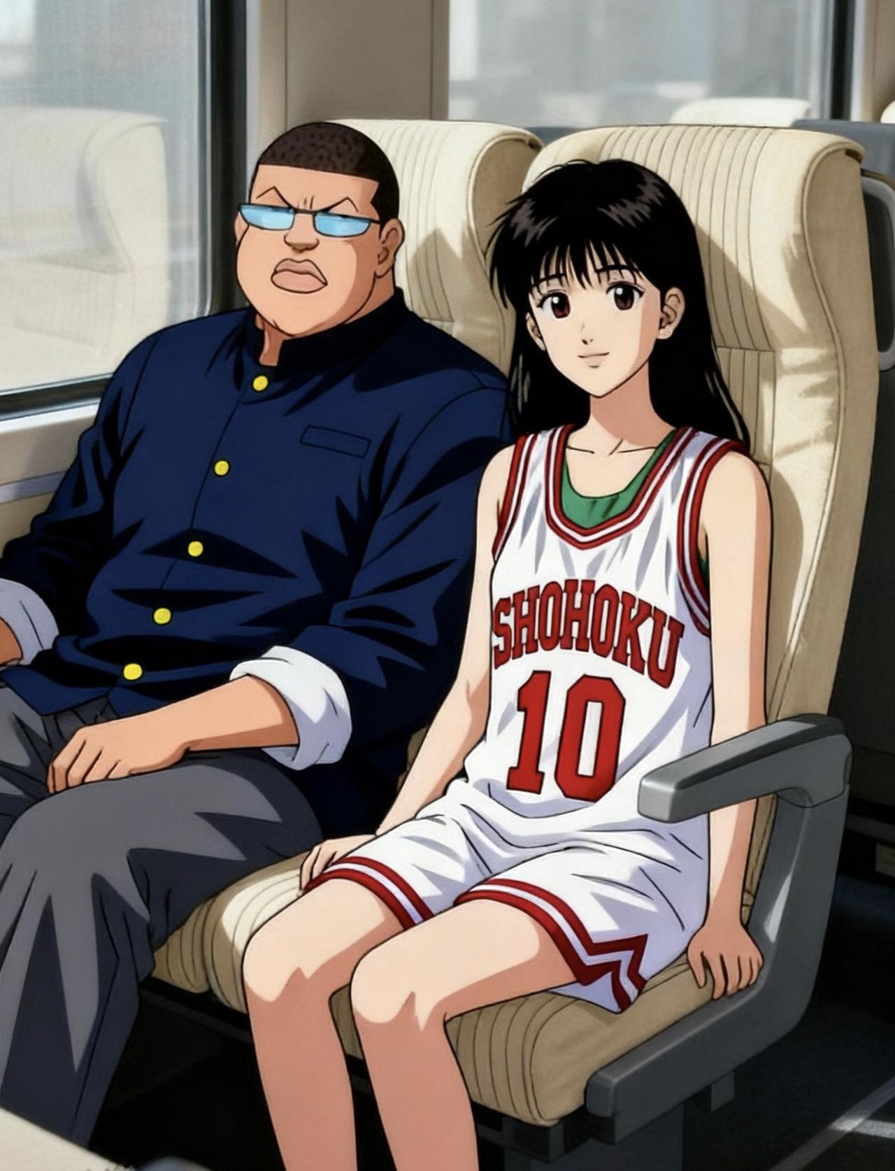 樱木军团带女朋友旅游团建，高宫望一夜暴富后成功挖脚晴子，俩人甜蜜牵手羡煞旁人。野