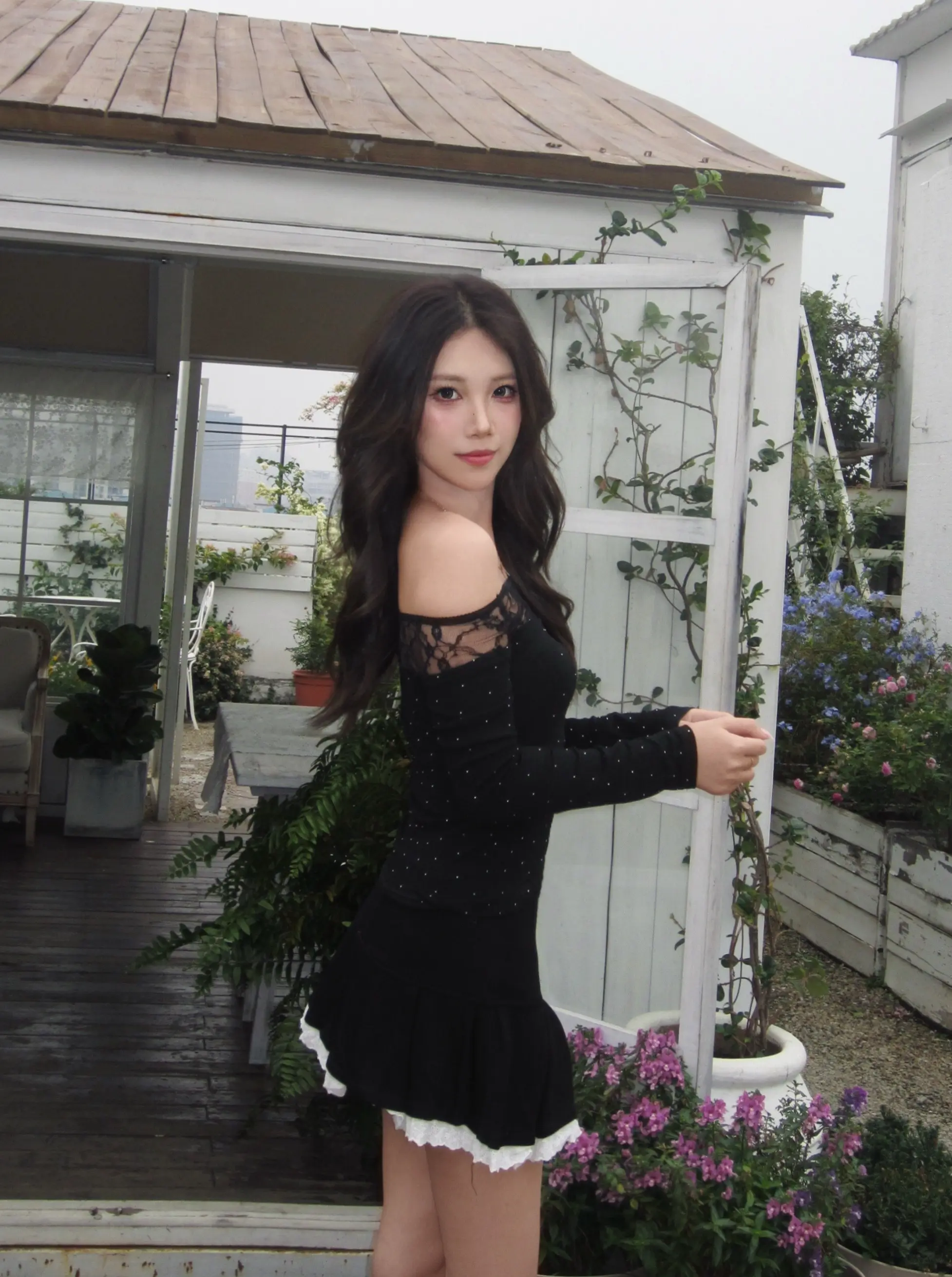 辣妹 穿搭 下雨天 少女