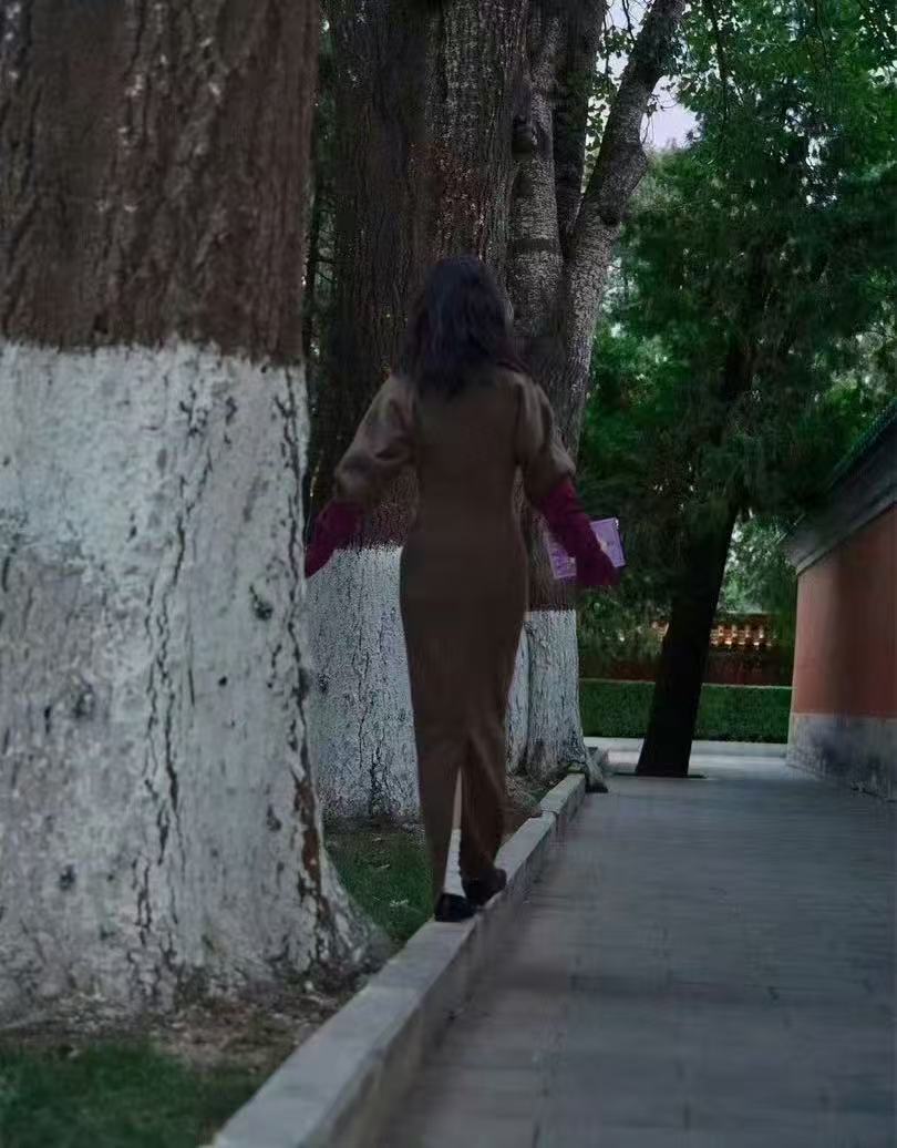 杨紫紫大衣杨紫紫衣很有韵味哇趣！完全大花气质！！！ 杨紫