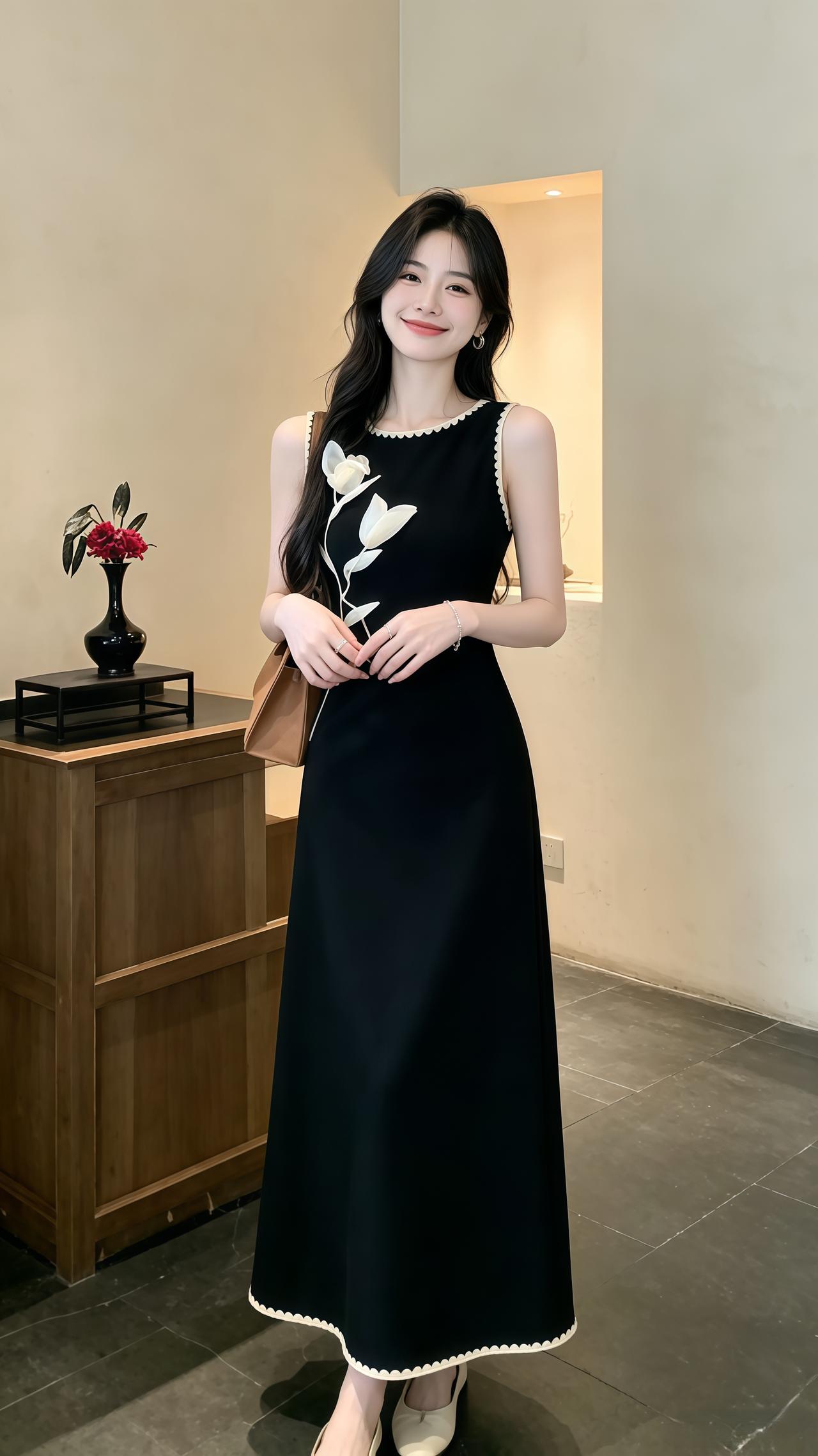 今日份优雅名媛风穿搭 轻奢小黑裙 怎么将小黑裙穿出氛围感 穿搭夏季穿搭