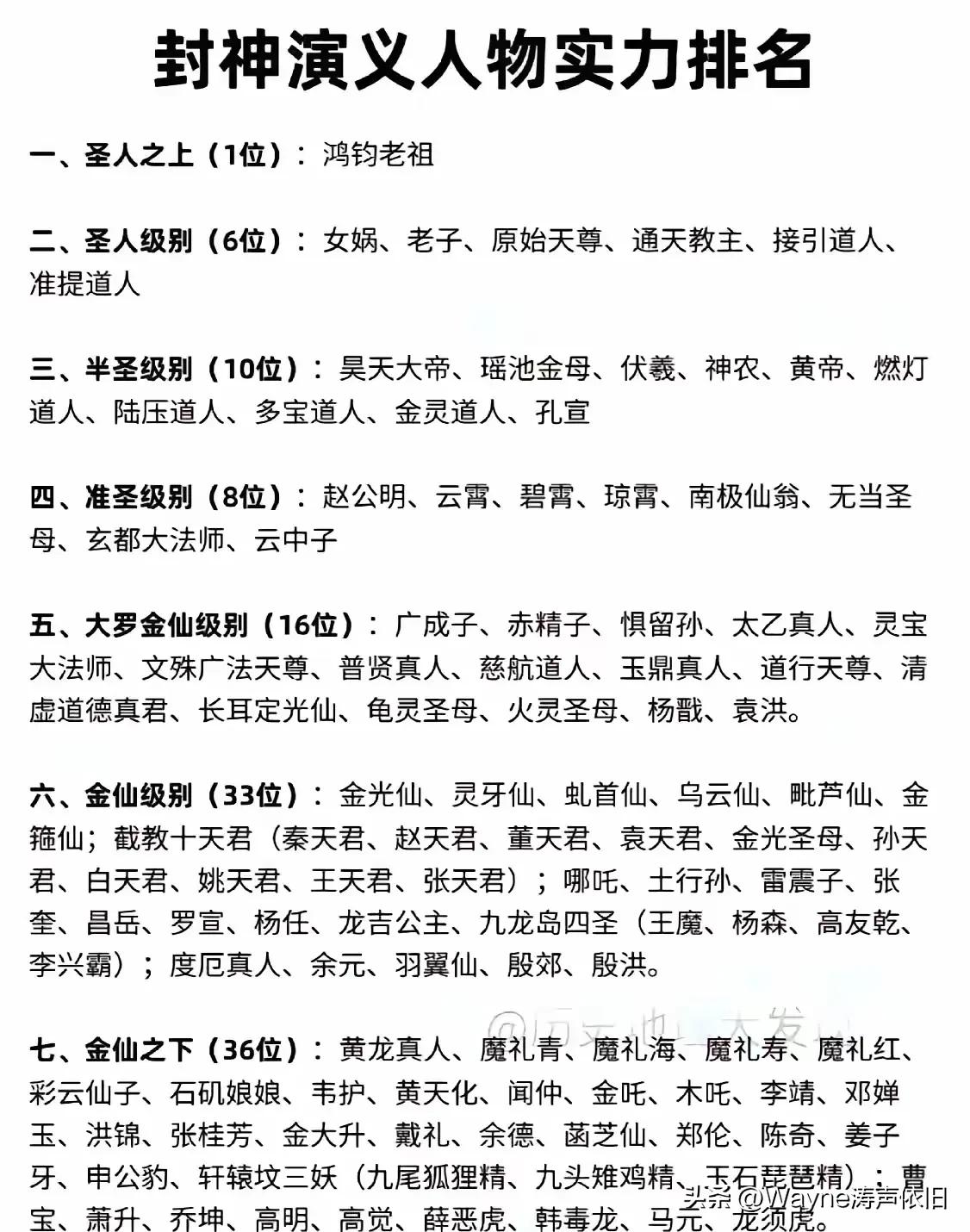 说白了，封神榜就是一场权利游戏，一次权力大洗牌，否则的话，以通天教主为首的截教当