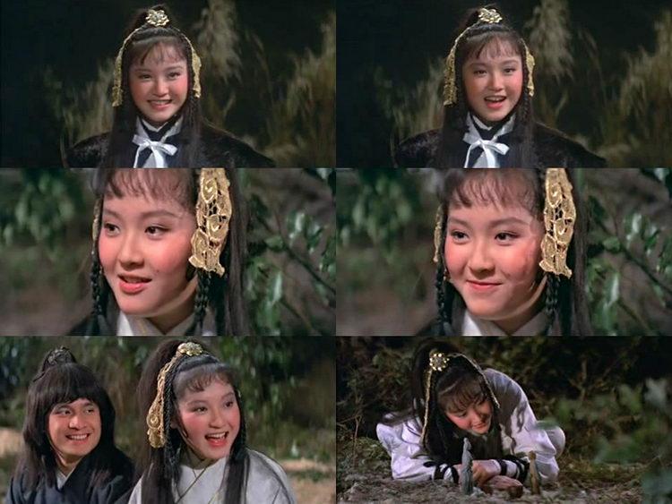 恬妞本人比翁美玲精致漂亮，但是她年轻时演的黄蓉真的是又土又憨，跟翁版的黄蓉云泥之