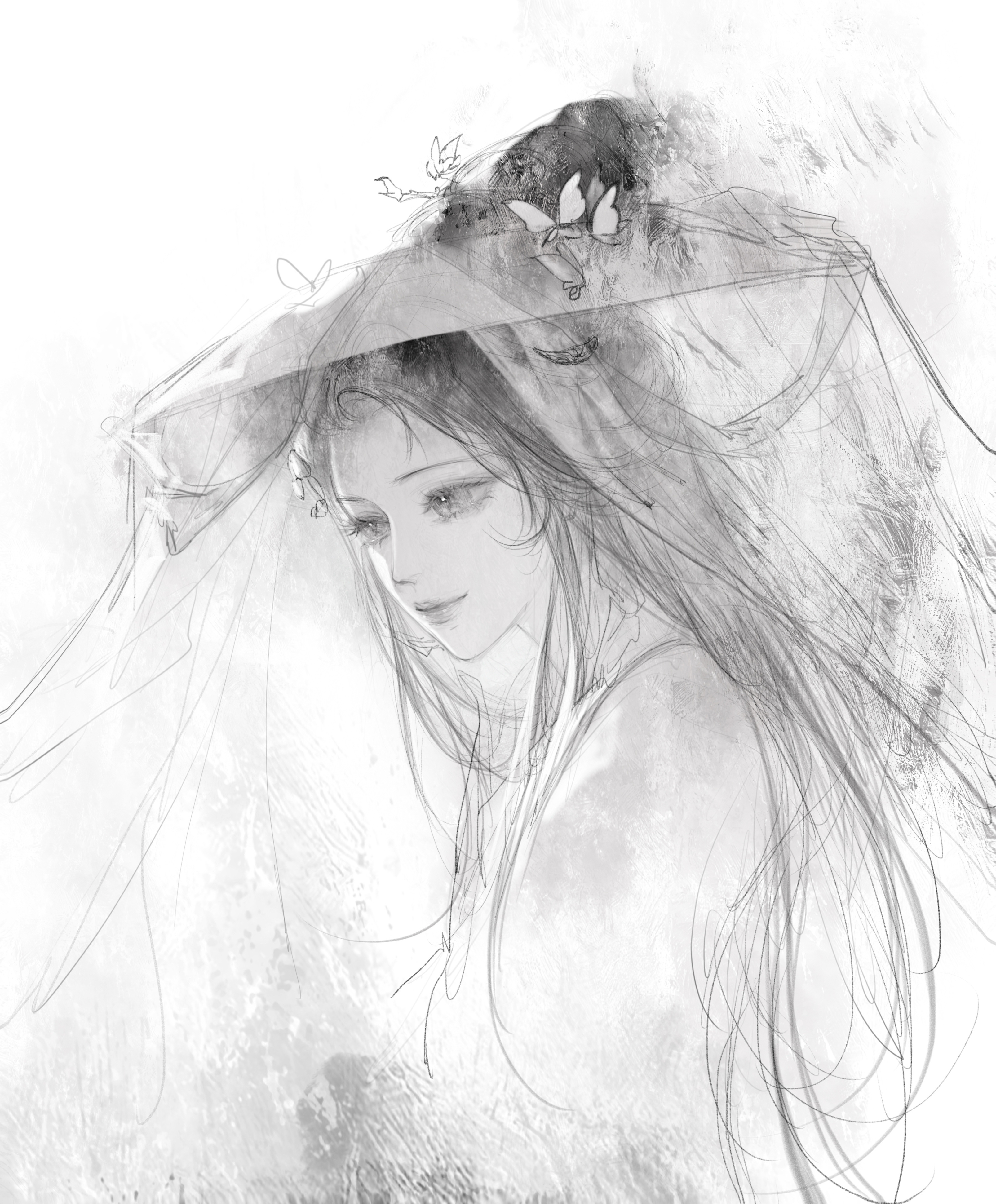 4221【约稿】蘅芜君不寐缘何得梦来，一束蘅芜冷。画师：风畔川蓿  专栏 · 同