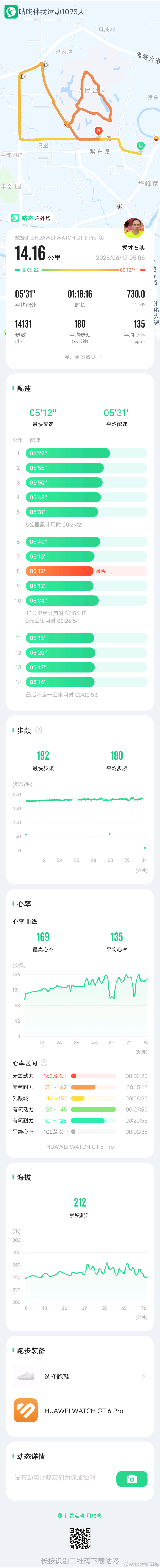 「 今日跑步打卡，咕咚APP记录每一次出发。 咕咚APP 咕咚跑步打卡 咕咚精准