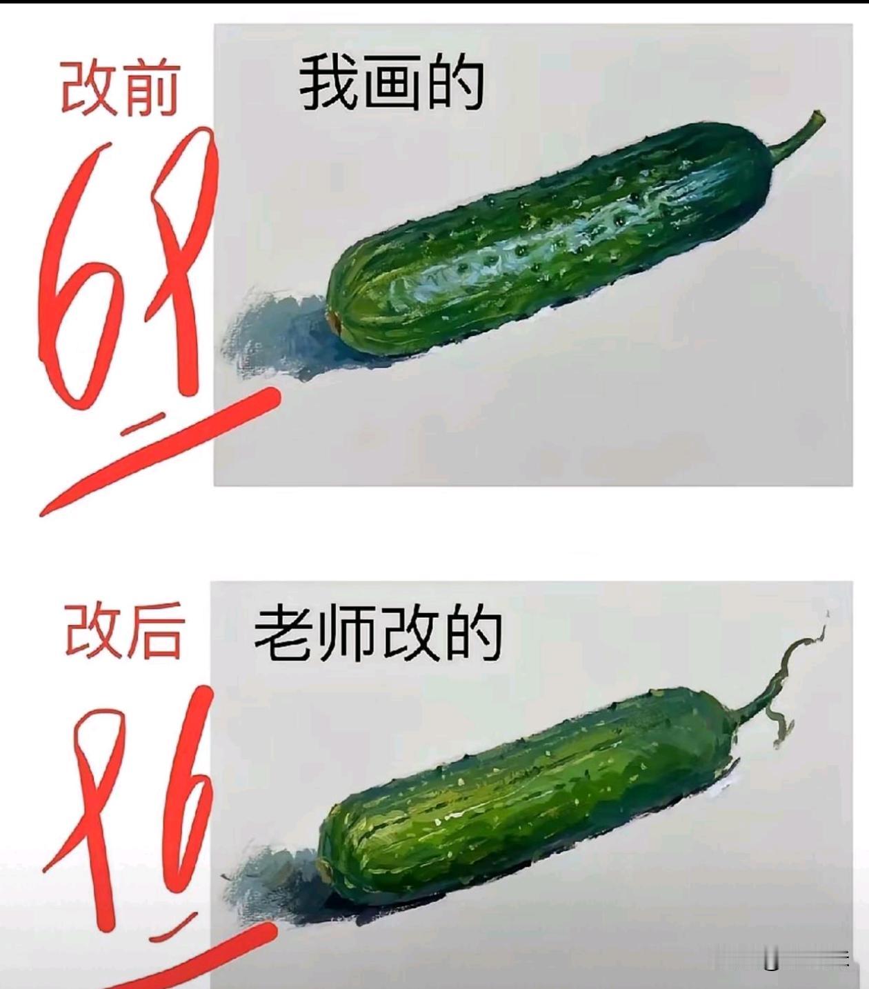难道是画的太像不给分？