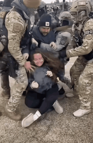 美丽艰民众抗议特朗普的移民政策。