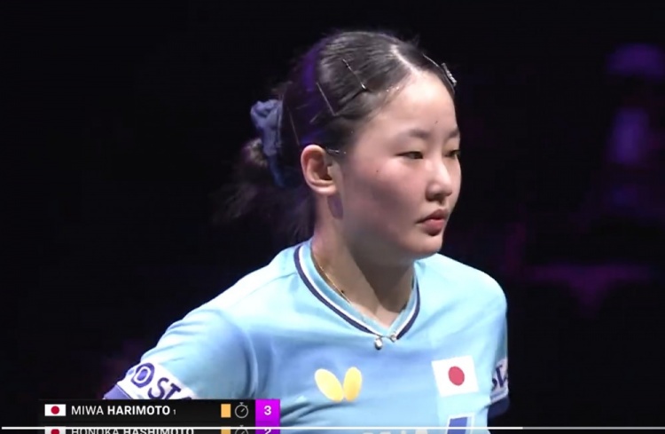 将战陈熠！张本美和3-2桥本帆乃香，晋级WTT横滨冠军赛女单16强