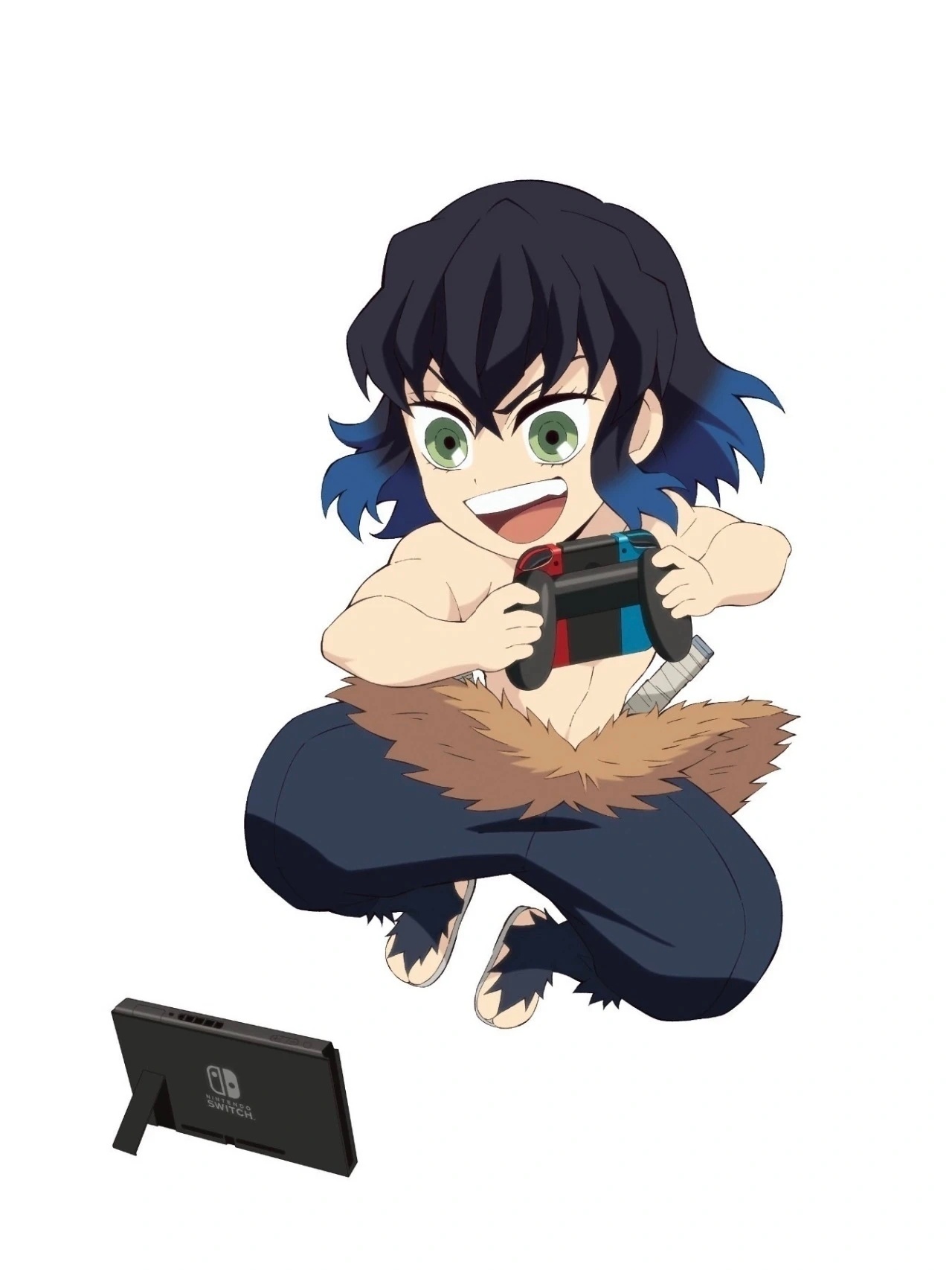 海贼王超话创作官超话repo日记新年迎喜番档杀鬼队成员玩上Switch。鬼灭之刃