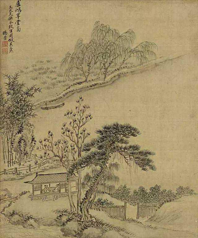 王晋为清初画家，他的画水平极高，山水人物画在细节处理上极为细腻，每个角落的落笔都