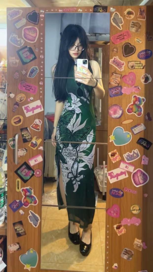 ootd每日穿搭 复古穿搭 东方美学 旗袍夏梦之玉