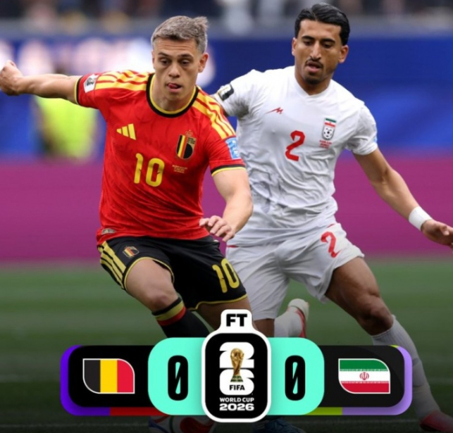 本轮世界杯，经历舟车劳顿的伊朗最终0-0战平比利时。数据统计显示，这也是伊朗队史