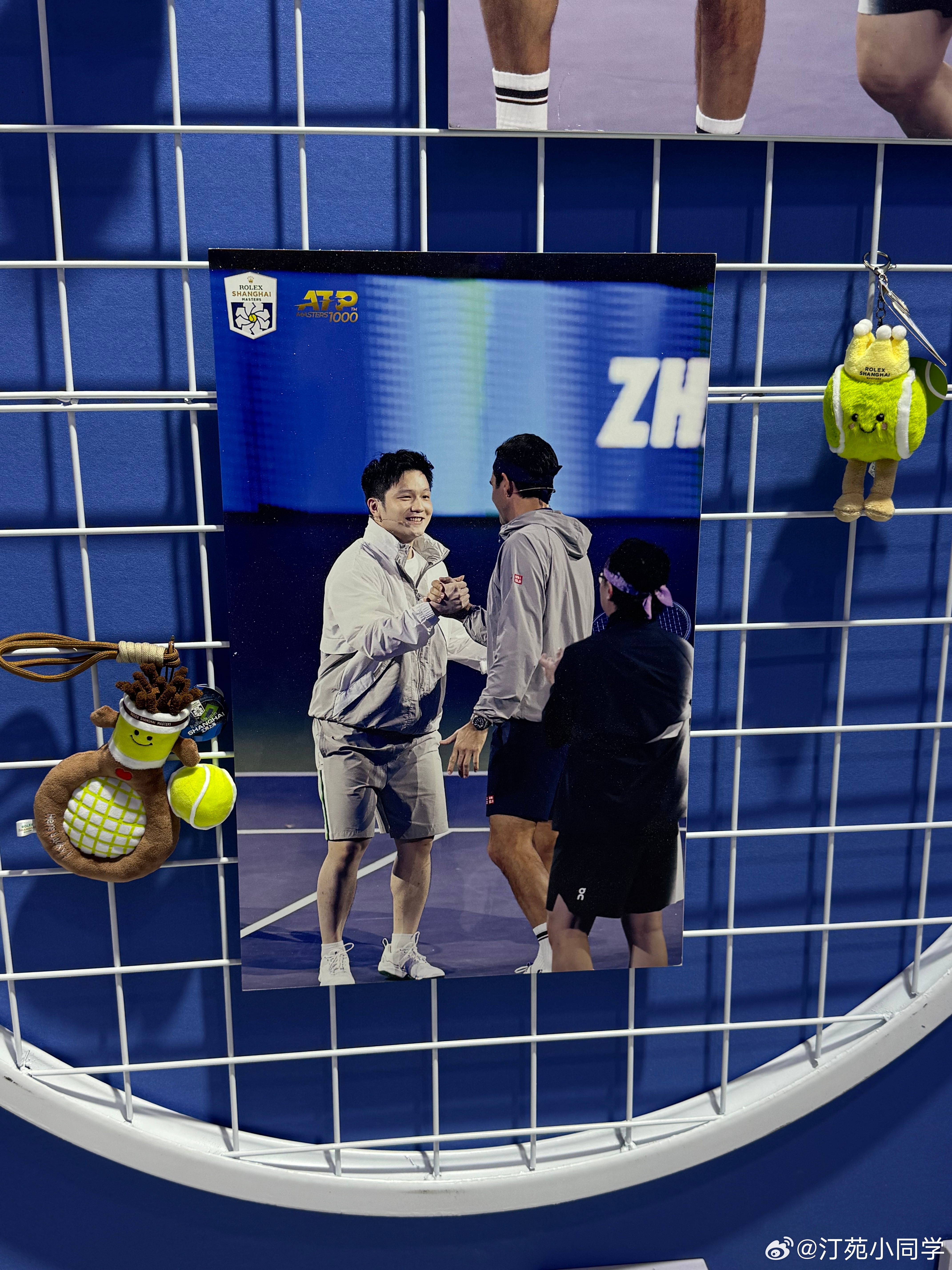 奥运冠军带你逛两博会特色展区 ATP上海大师赛展位，樊振东、张之臻、费德勒、陈奕