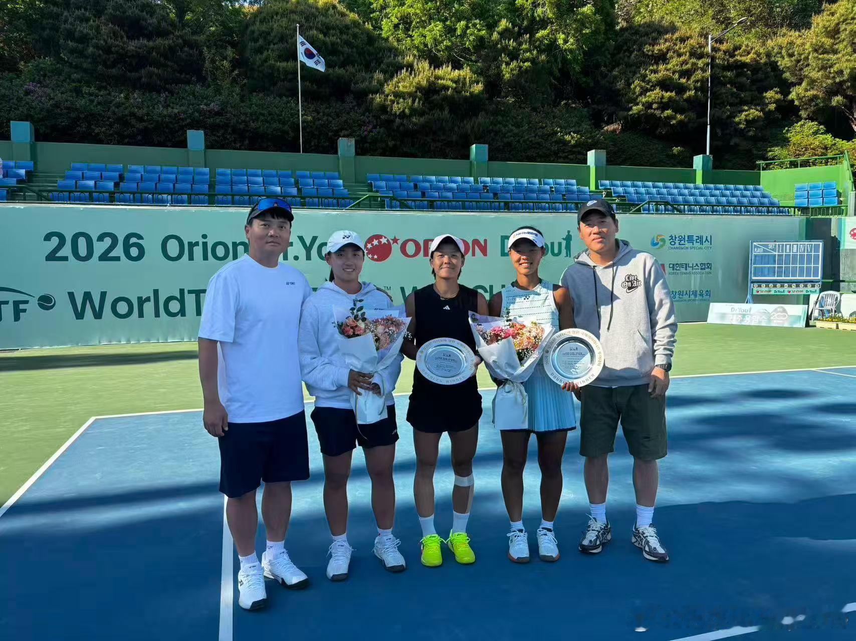 🏆🇰🇷W35女双决赛🇨🇳郭美琪/🇰🇷Back7-5/7-5 🇺?