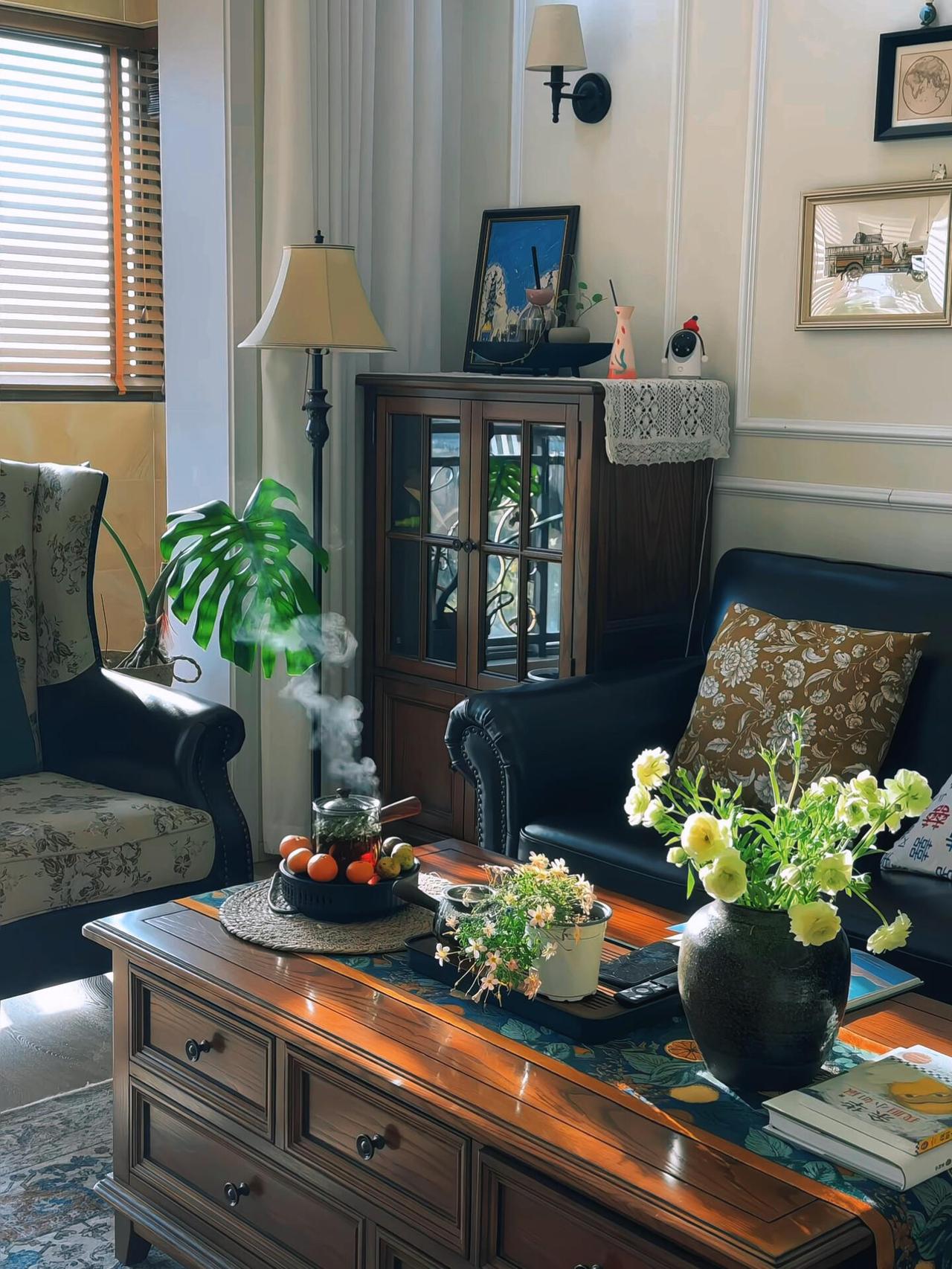 108㎡，一家三口，干净、温暖、踏实，这大概就是普通人能拥有的，最好的福气。
