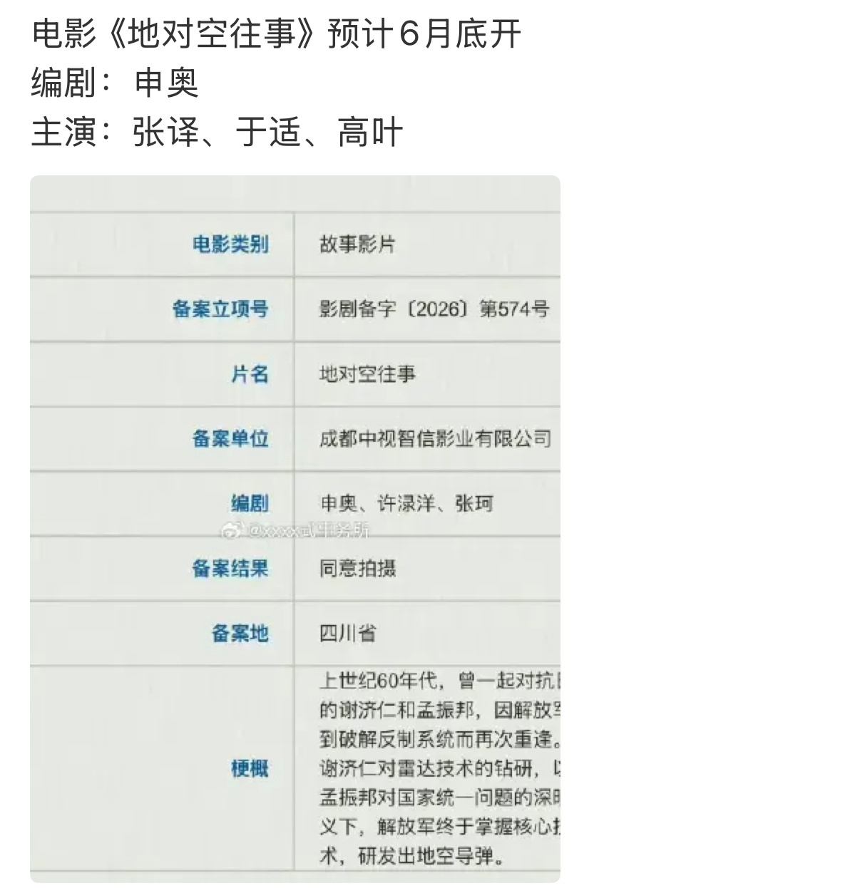 好好好，我叔又要进组了，张译请多演自己的一番大男主剧和一番大男主电影 