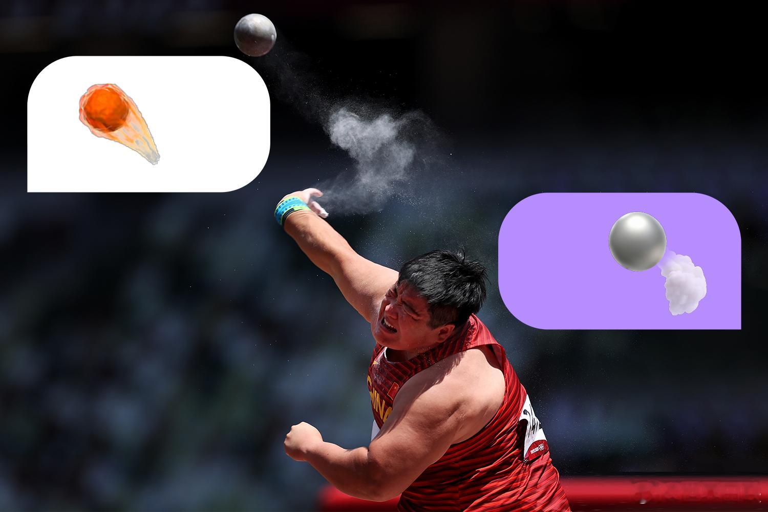 田径 人emoji自研版第1️⃣弹来咯！你想把哪一个加入表情包呢？PS：第2️⃣