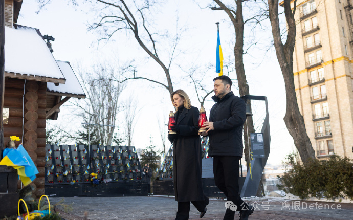 烽火问鼎计划 昨天，2月20日，是乌克兰尊严革命12周年纪念日，泽连斯基夫妇向2