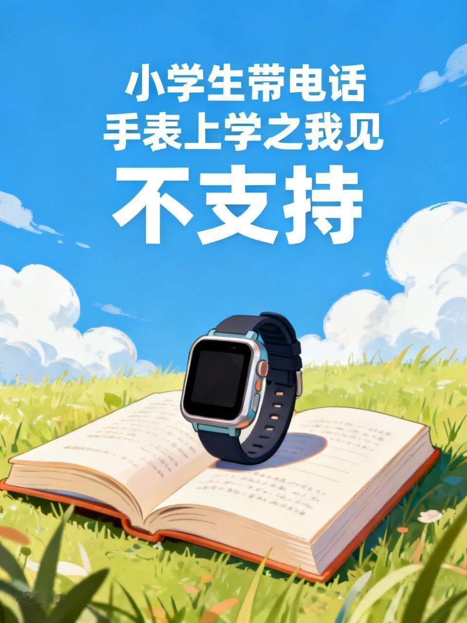 我认为不支持，小学生自控力相对较弱，带电话手表到学校易分心。课堂上可能会因手表信