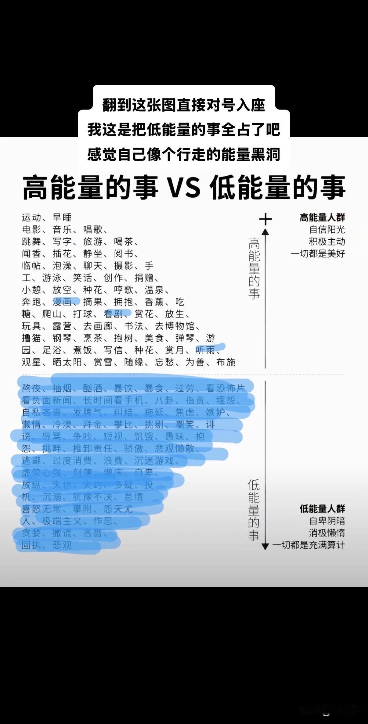翻到这张图直接对号入座，前些年我就占了大多数，搞得自己像行走的能量黑洞，多做高能