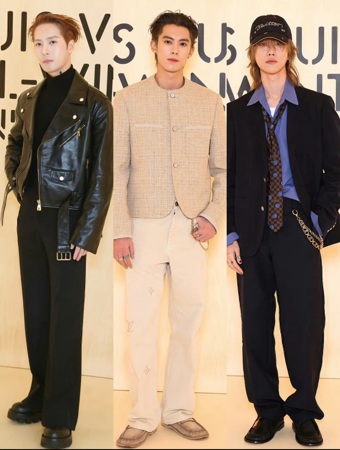 LV大秀王鹤棣、王嘉尔、徐明浩同框，大家觉得状态如何